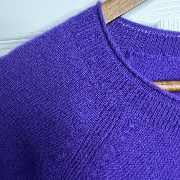Fenn Wright‎ Manson Purple 2 Ply Cashmere Crew Neck Pullover Sweater Size XS - Picture 3 of 10